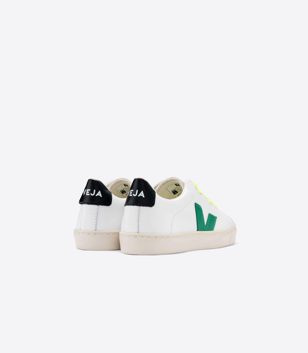 Veja Trainers Kids White - Esplar Leather - LMAR-80736